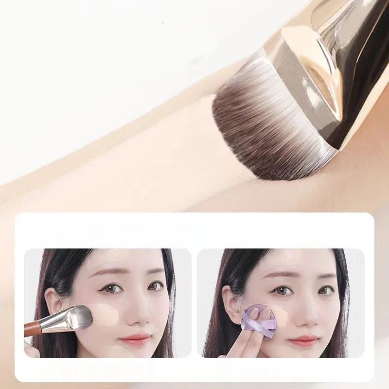 Nova Glam Essentials Ultra-Thin Contour Brush – Flat Foundation & Cream Blending Tool