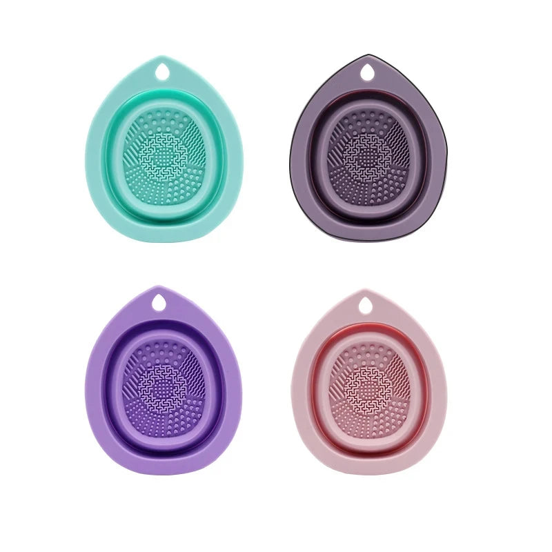 Nova Glam Essentials Foldable Silicone Cleaning Mat – Textured Surface for Brush & Sponge Cleaning