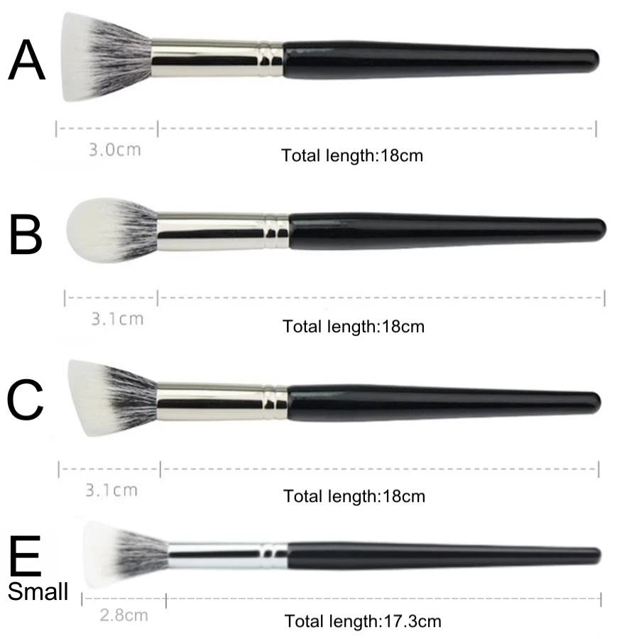 Nova Glam Essentials Dual-Fiber Stippling Brush – Goat & Synthetic Hair for Multi-Use Makeup