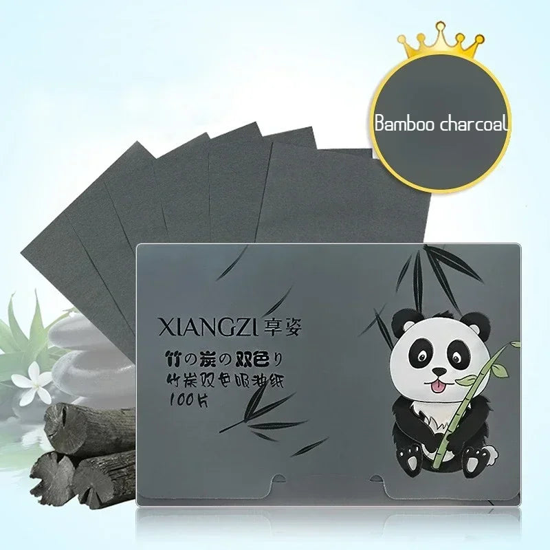 100Pcs Face Oil-absorbing Paper Face Wipes Facial Cleanser Protable Oil Control Oil-absorbing Sheets Blotting Tissue Makeup Tool