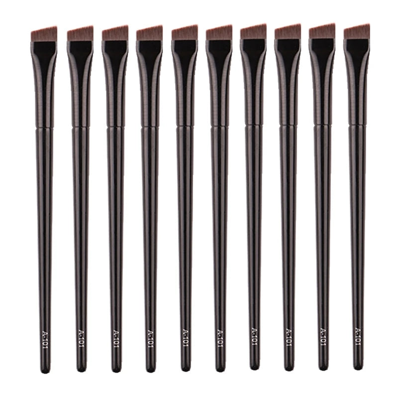 Nova Glam Essentials Angled Brow & Eyeliner Brushes – 5/10/20/50pcs Bulk Set