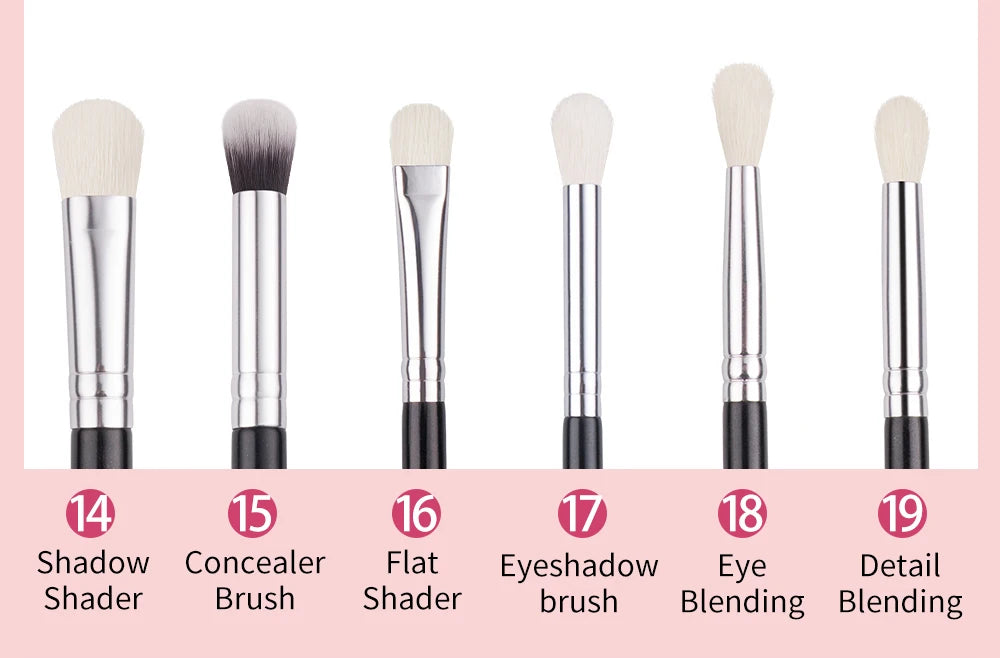 Ultra-Soft Goat Hair Makeup Brushes – Hypoallergenic & Sensitive Skin Friendly”