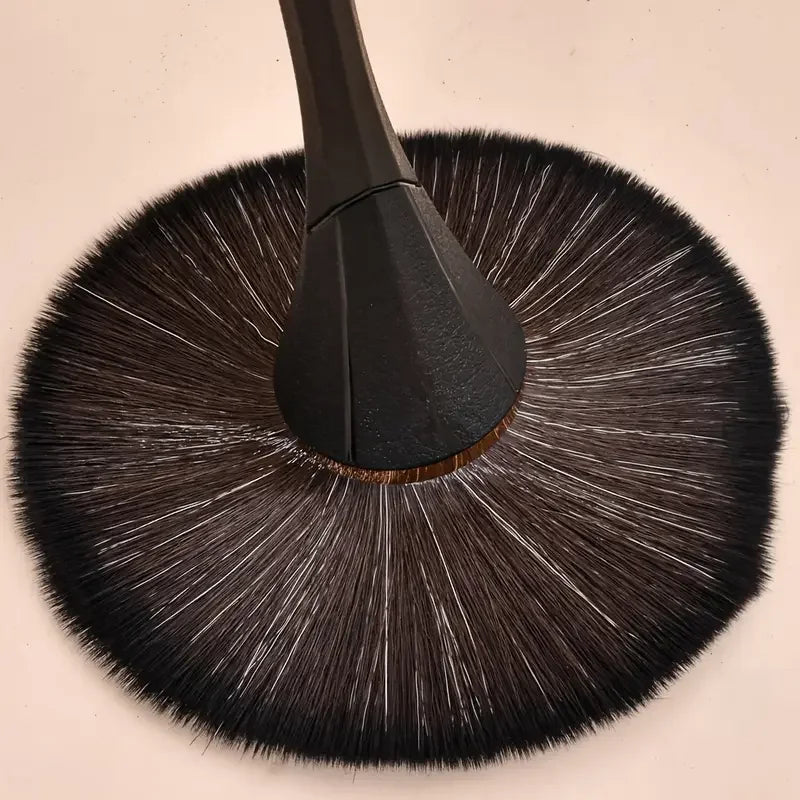 Nova Glam Essentials Professional Rose Powder Blush Brush - Ultra-Soft Natural Bristles for Seamless Blending
