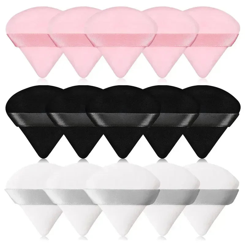 Nova Glam Essentials 15-Piece Cosmetic Puff Set – Korean Beauty Sponges & Powder Puffs