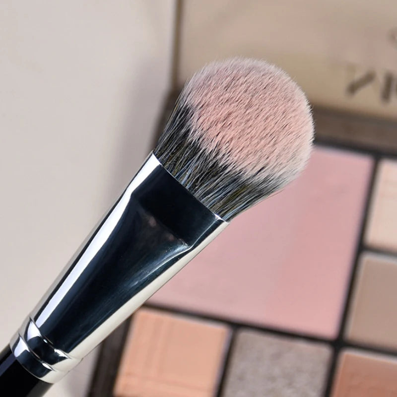 Nova Glam Essentials Dual-Ended Blush Brush - Precision Angled & Mini Powder Brush for Contour, Highlight & Blush