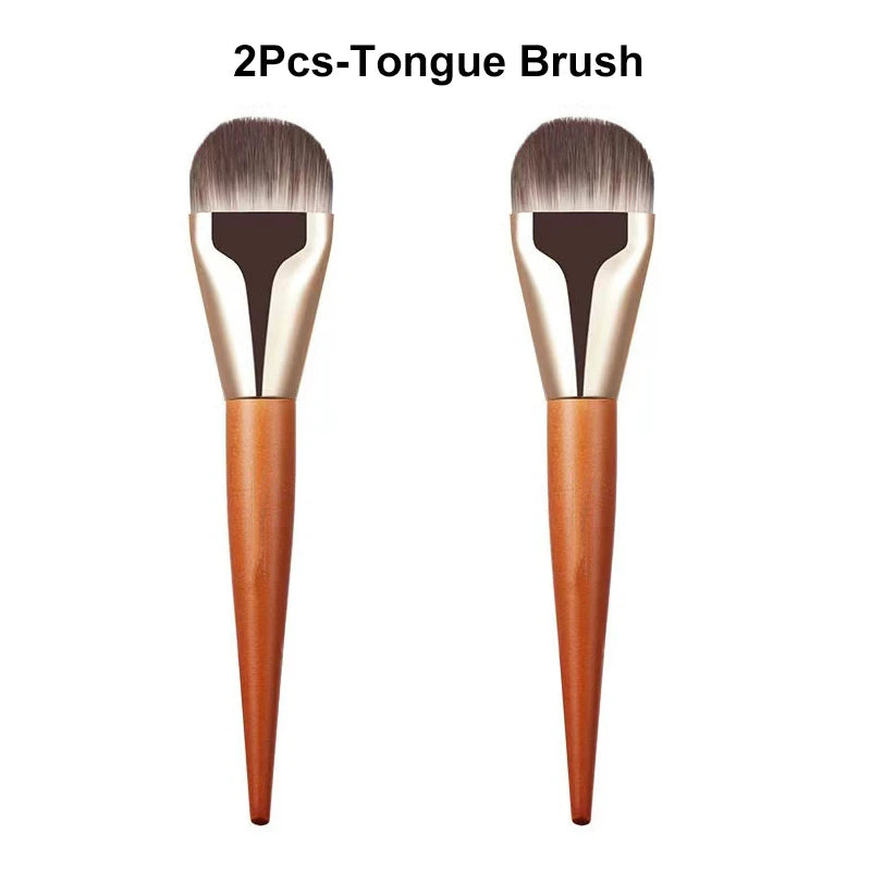 Nova Glam Essentials Ultra-Thin Contour Brush – Flat Foundation & Cream Blending Tool