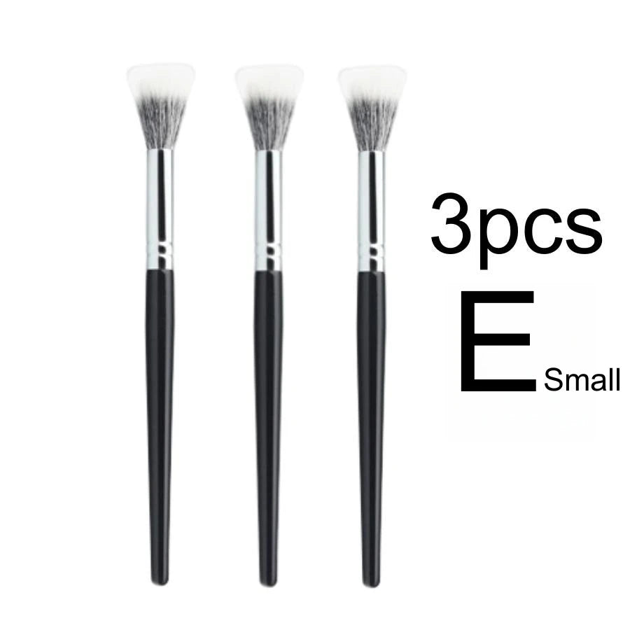 Nova Glam Essentials Dual-Fiber Stippling Brush – Goat & Synthetic Hair for Multi-Use Makeup