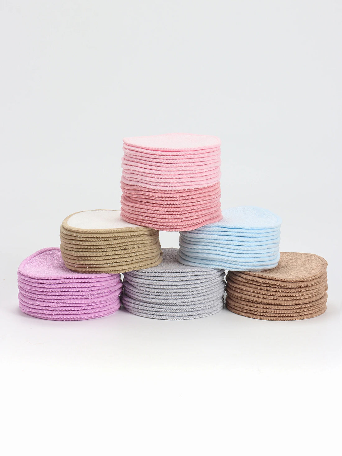 Nova Glam Essentials Bamboo Fiber Makeup Remover Pads – Reusable Eco-Friendly Facial Rounds for Cleanser & Toner