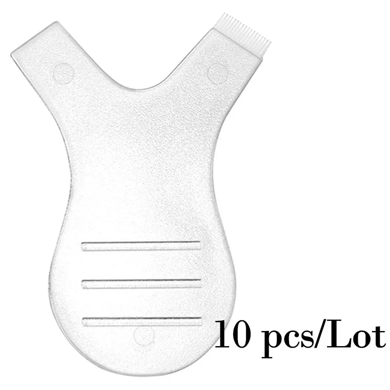Nova Glam Essentials Reusable Y-Shape Silicone Eyelash Brushes – Professional Lash Extension, Lifting & Perming Tools