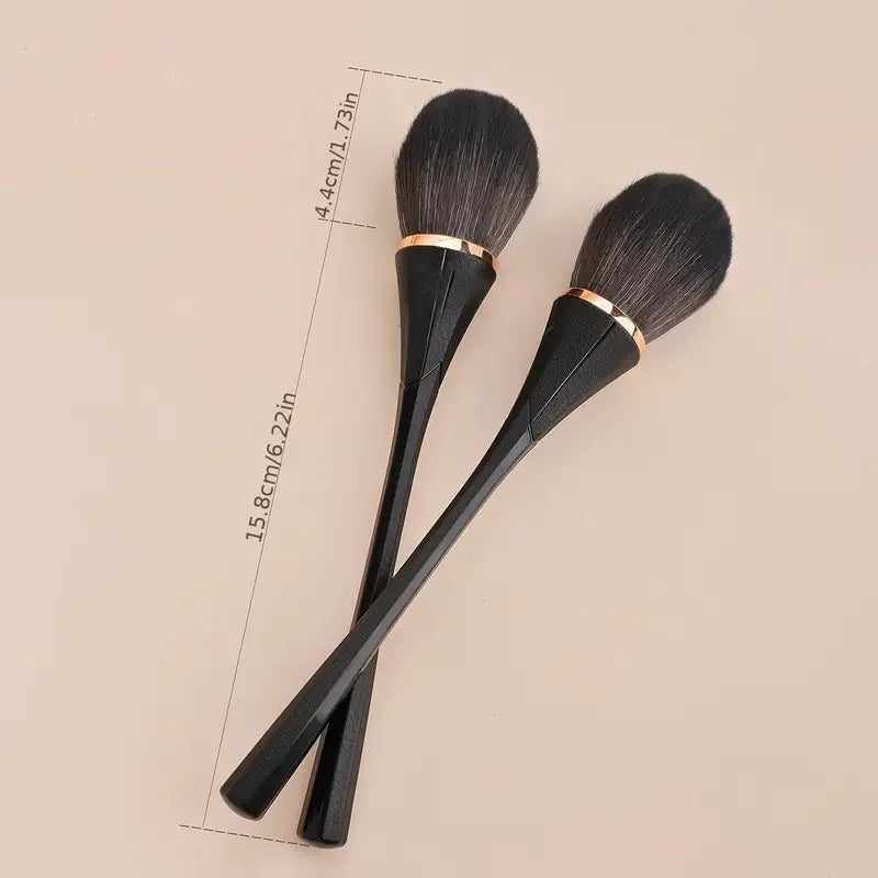 Nova Glam Essentials Professional Rose Powder Blush Brush - Ultra-Soft Natural Bristles for Seamless Blending