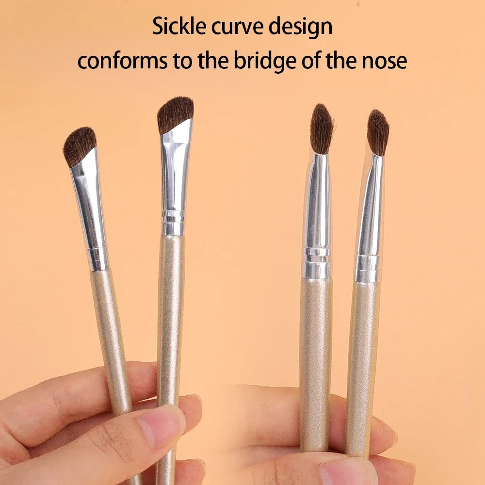 Nova Glam Essentials Flat Angled Nose Contour Brush – Sickle Curve Design for Precision Sculpting