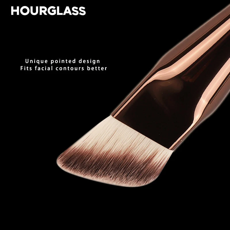 Nova Glam Essentials Angled Foundation Brush – Synthetic Bristles for Liquid & Cream Blending