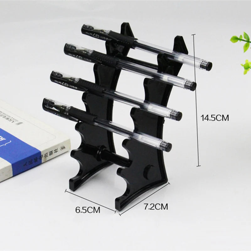 Nova Glam Essentials 6-Layer Acrylic Organizer – Multi-Tier Brush & Pen Display Rack