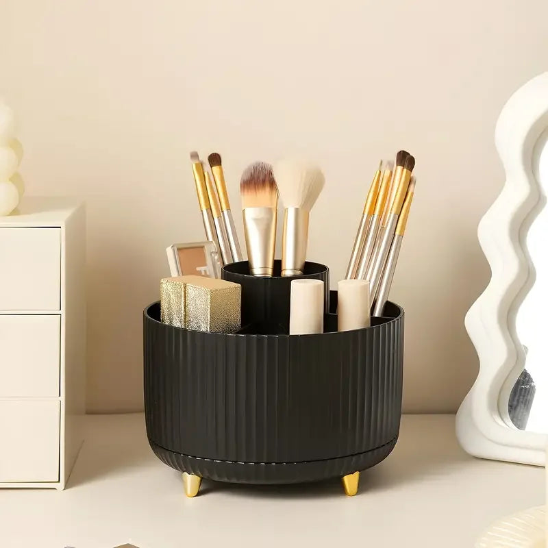 Nova Glam Essentials 360° Rotating Organizer – 5 Compartments in Modern Colors