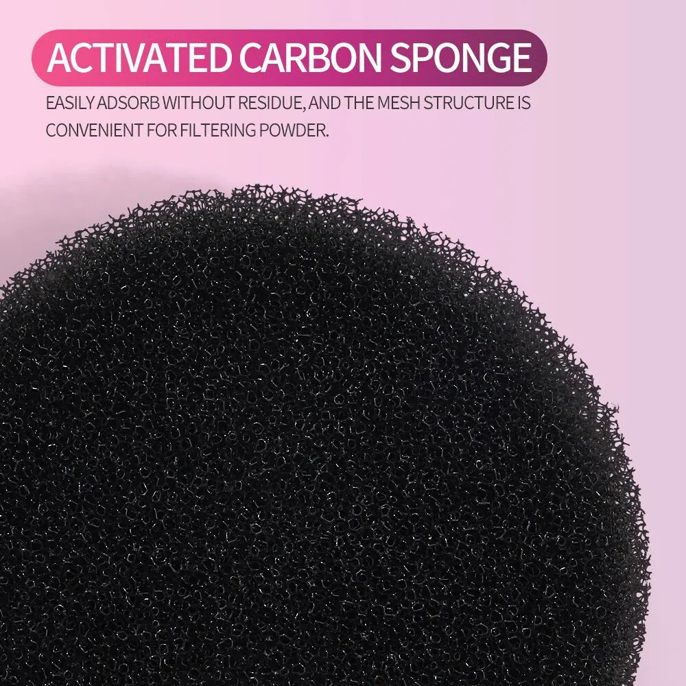 Nova Glam Essentials Portable Makeup Brush Cleaner Sponge – Quick-Dry Color Removal Case for Eyeshadow & Cosmetic Brushes