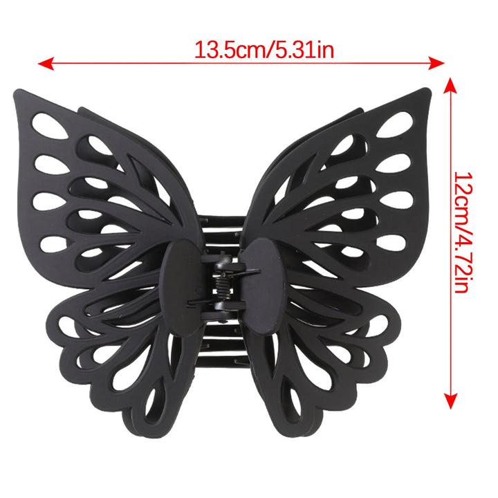 Nova Glam Essentials Large Butterfly Hair Clips - Non-Slip Jaw Claws for Thick & Thin Hair 